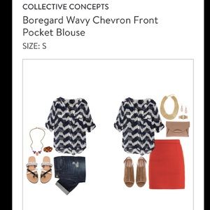 Collective Concepts blouse.  Size small.